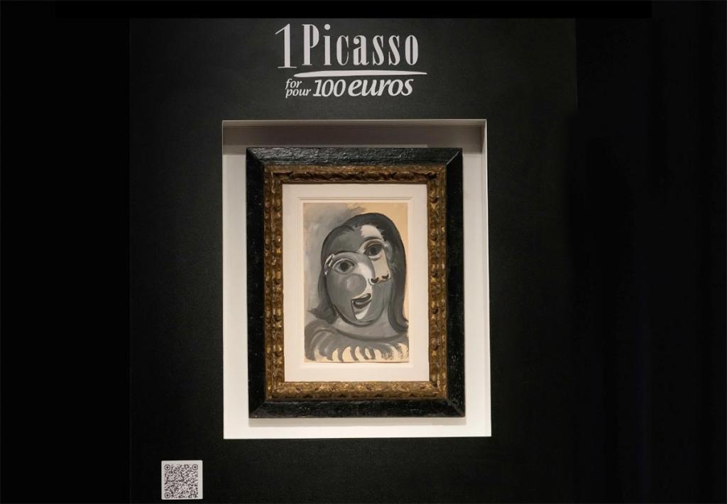 Gana en una rifa de 100 euros un Picasso original valorado en un millón